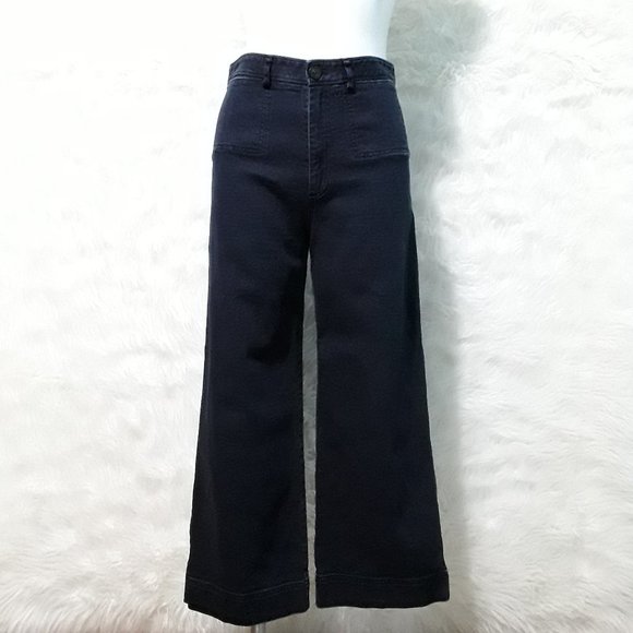 Steven Alan Pants - STEVEN ALAN wide leg capri Pants NAVY  made in USA